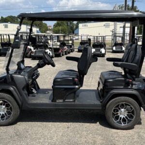 "Spacious interior of the 2025 Evolution D5 Ranger 4, featuring comfortable seating for four passengers."